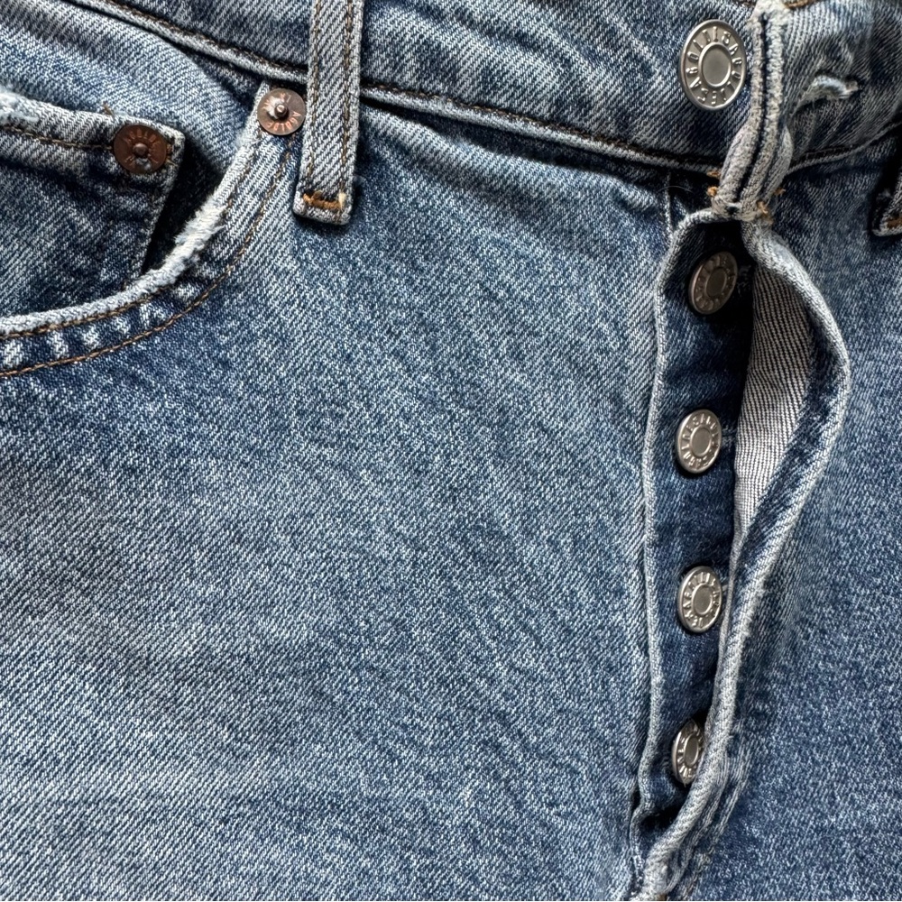 Agolde Riley High Rise Straight Crop Jeans In Shatter - Picture 4 of 7